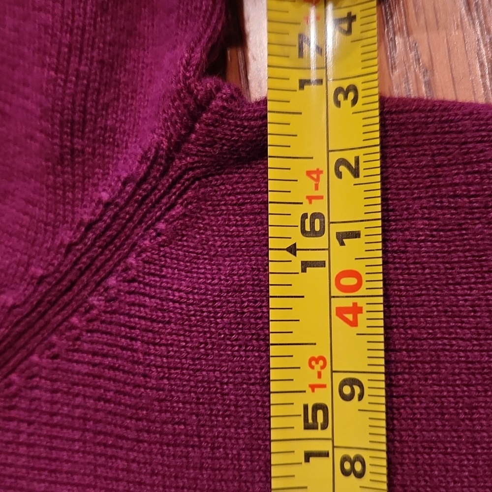 Ann Taylor Loft, Size Medium,  burgundy - Picture 3 of 5